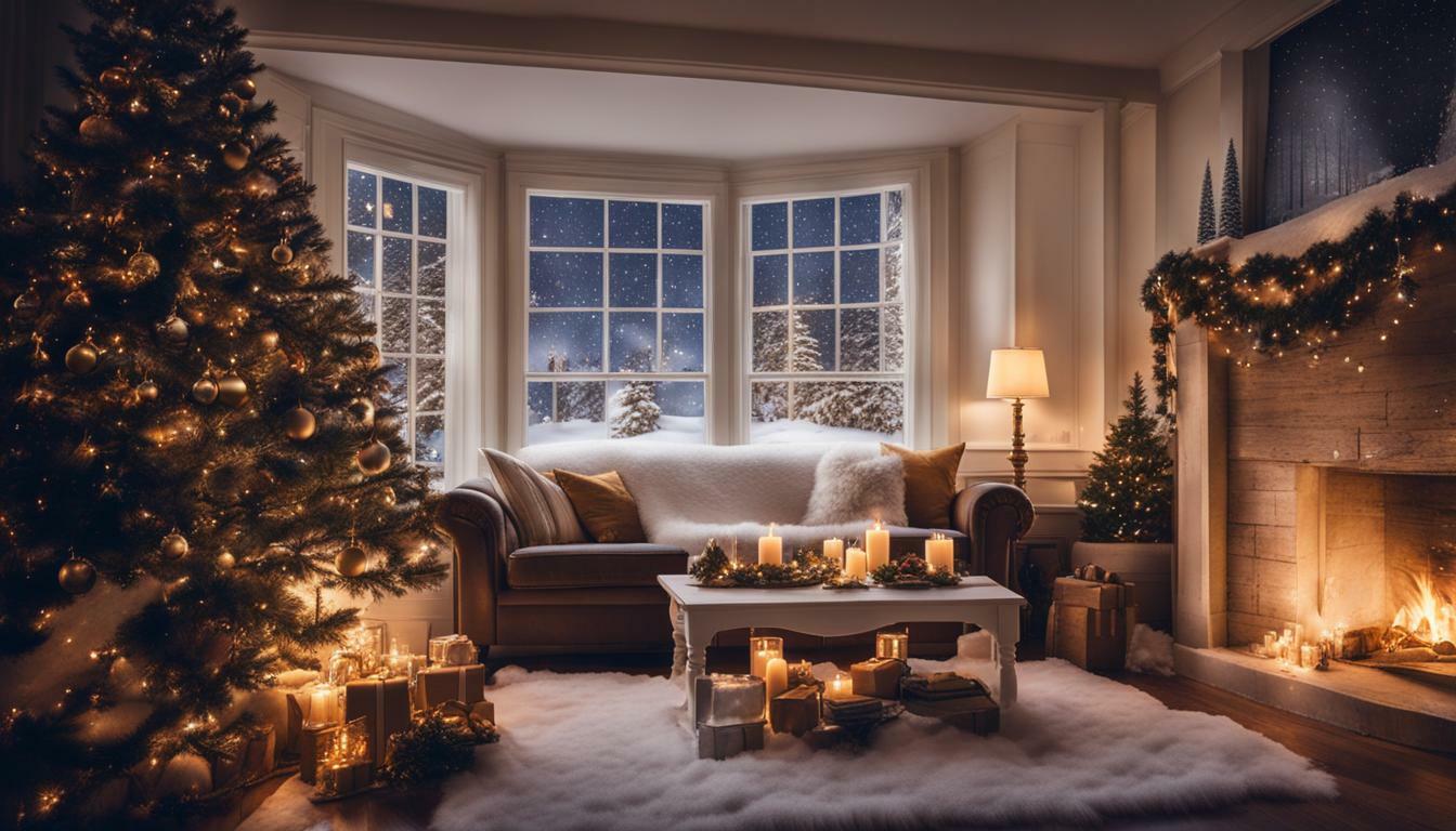 fluffy snow blanket for Christmas decoration