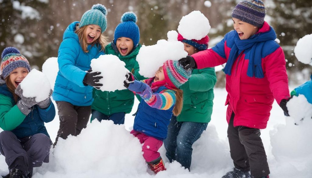 plush snowball set for kids
