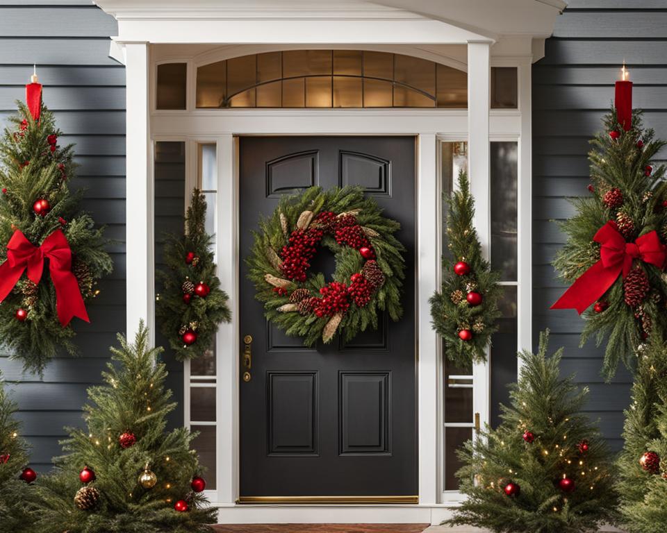 Christmas wreath for outdoor use