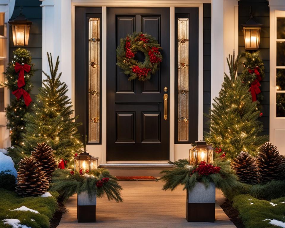 Holiday outdoor planters