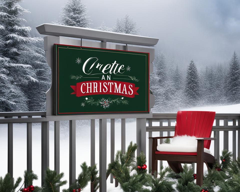 Large Outdoor Christmas Sign