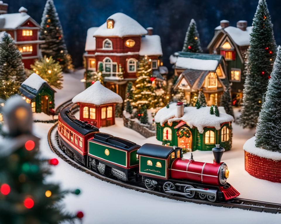Outdoor Christmas train set