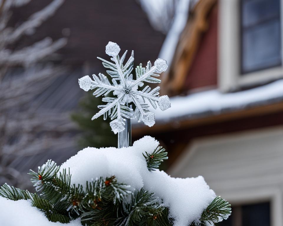 Weather-resistant outdoor Christmas tree topper