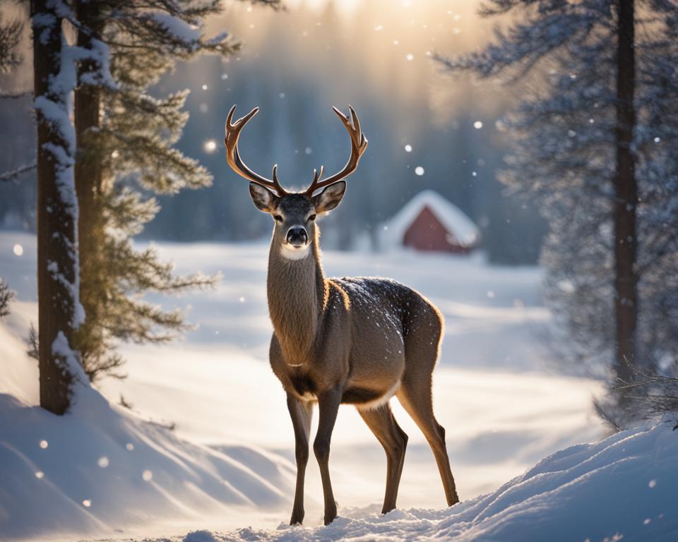 christmas deer outdoor