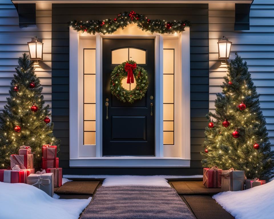 durable outdoor Christmas doormat
