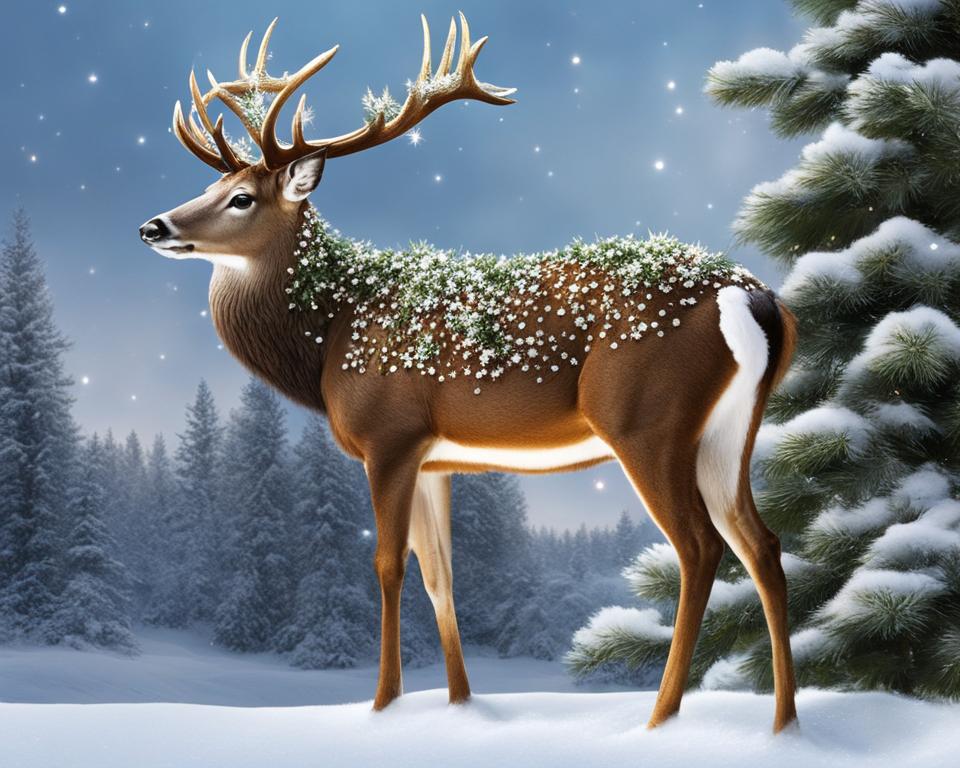 large outdoor christmas deer