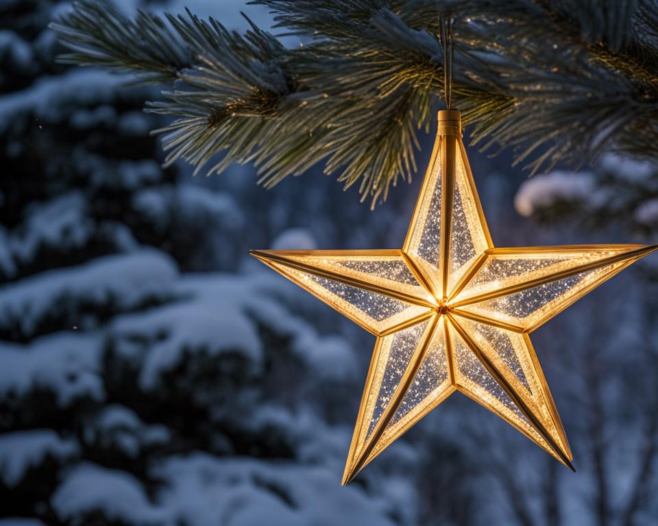 large outdoor christmas star