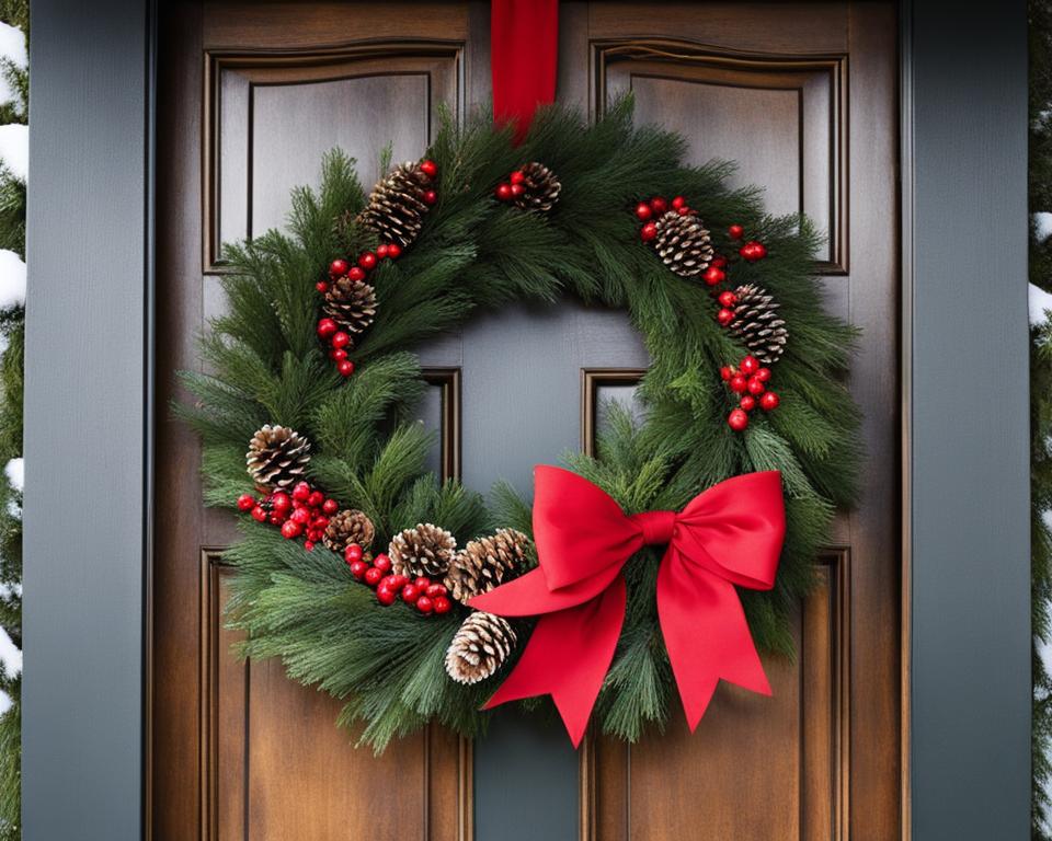 large outdoor christmas wreath