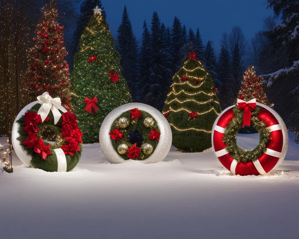 large outdoor christmas wreaths