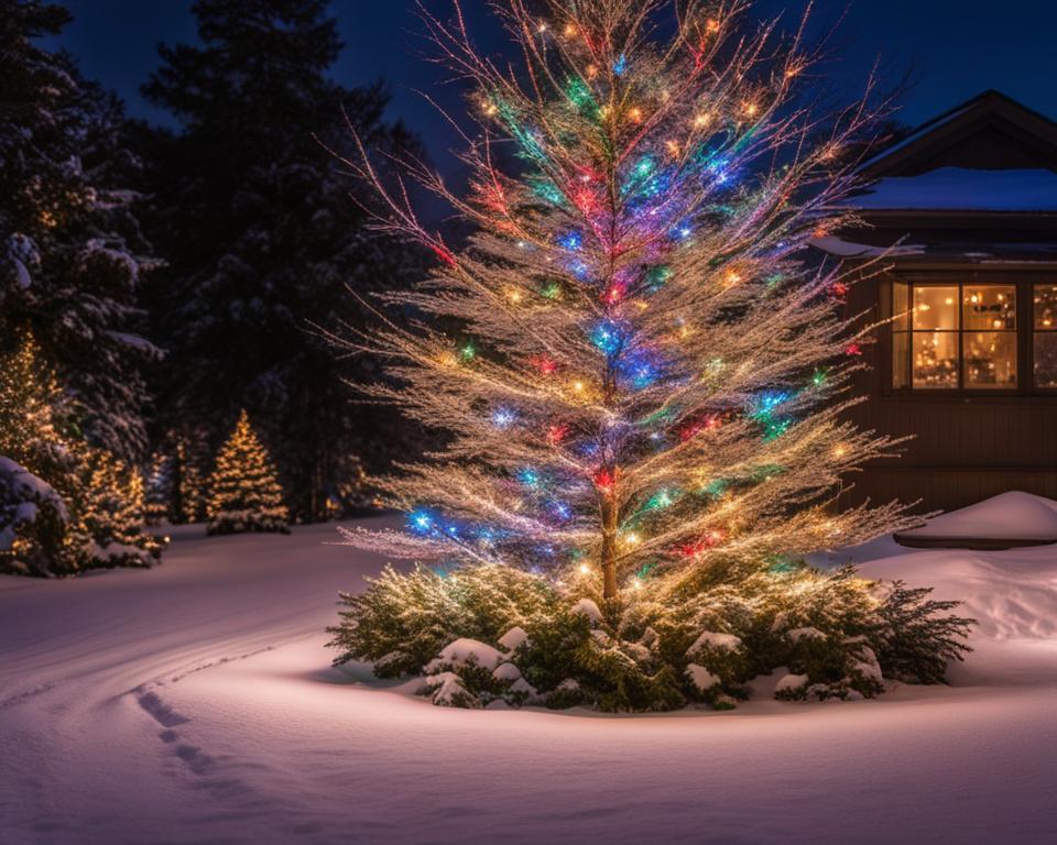 led christmas tree outdoor