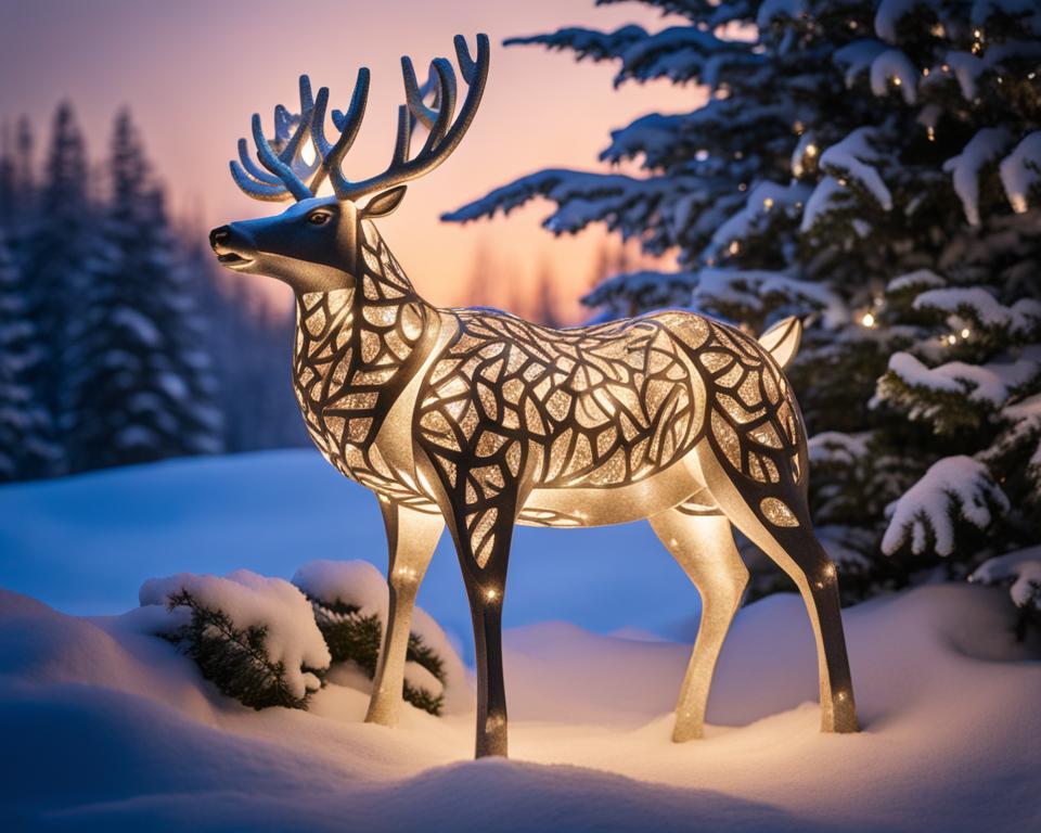 outdoor christmas deer decorations