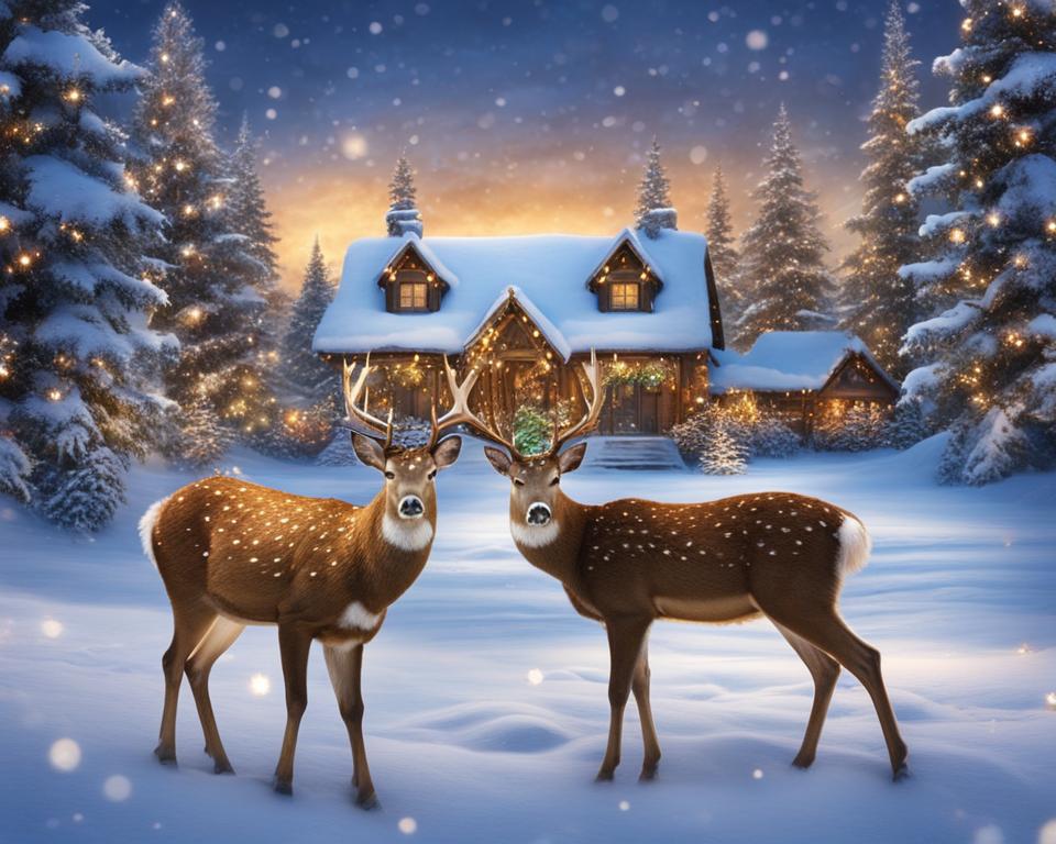 outdoor christmas deer decorations