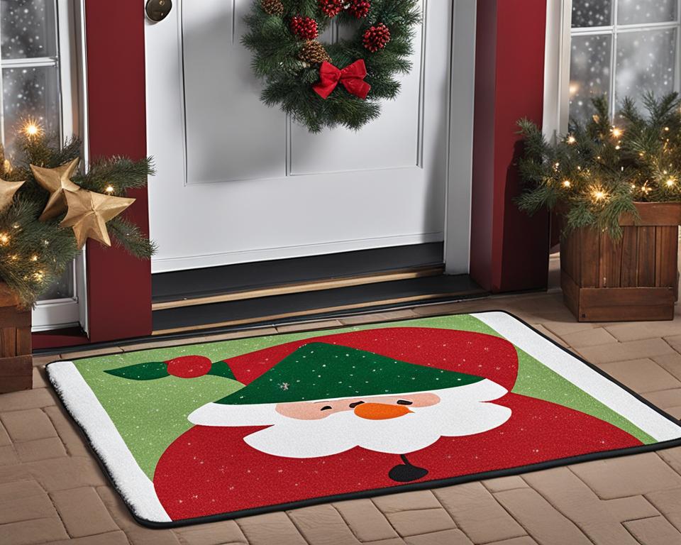 outdoor christmas doormat