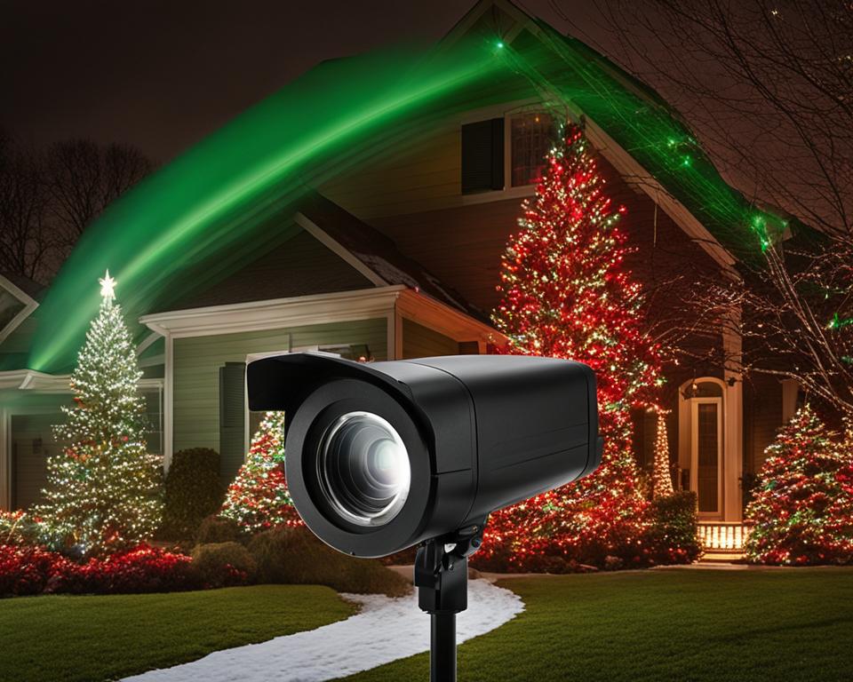 outdoor christmas laser projector