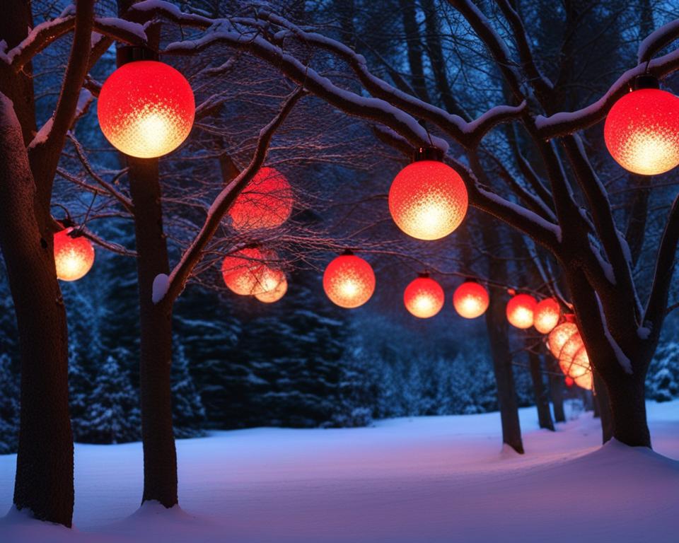 outdoor christmas light balls