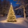 Illuminate Your Holidays: Outdoor Christmas Trees with Lights