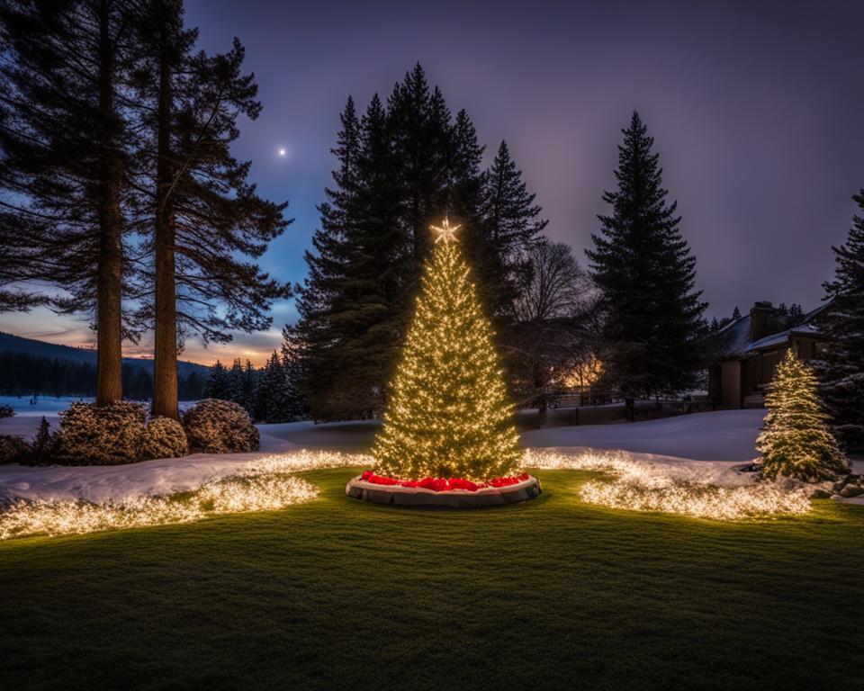 outdoor christmas trees