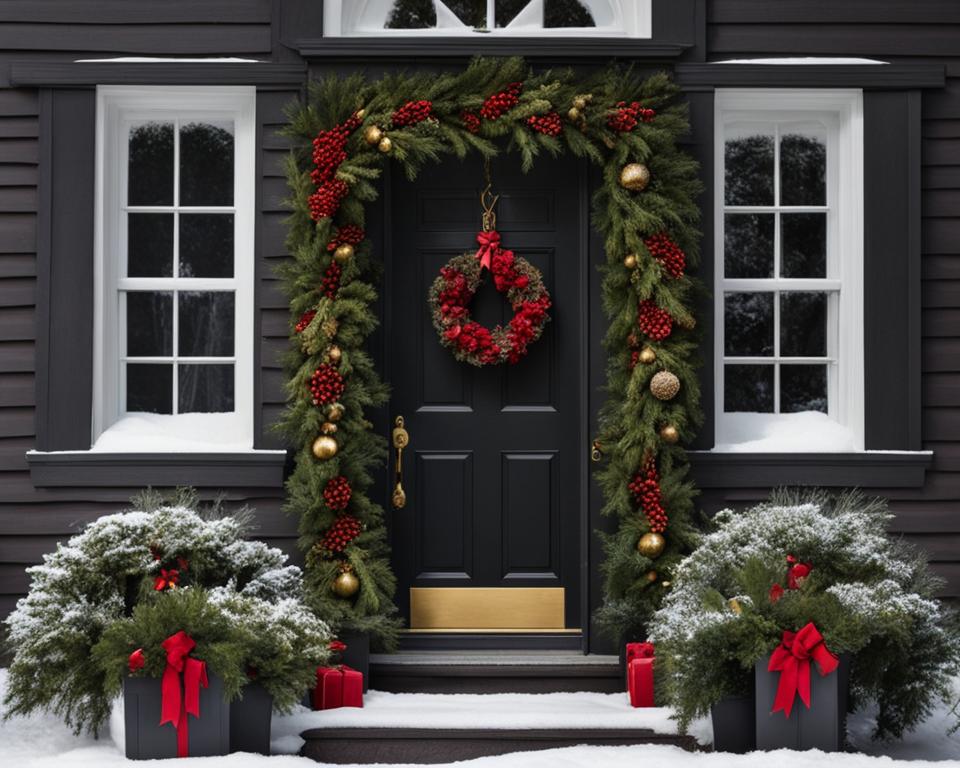 outdoor hanging christmas wreaths
