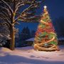 Outdoor Spiral Christmas Tree: Holiday Joy in Your Yard