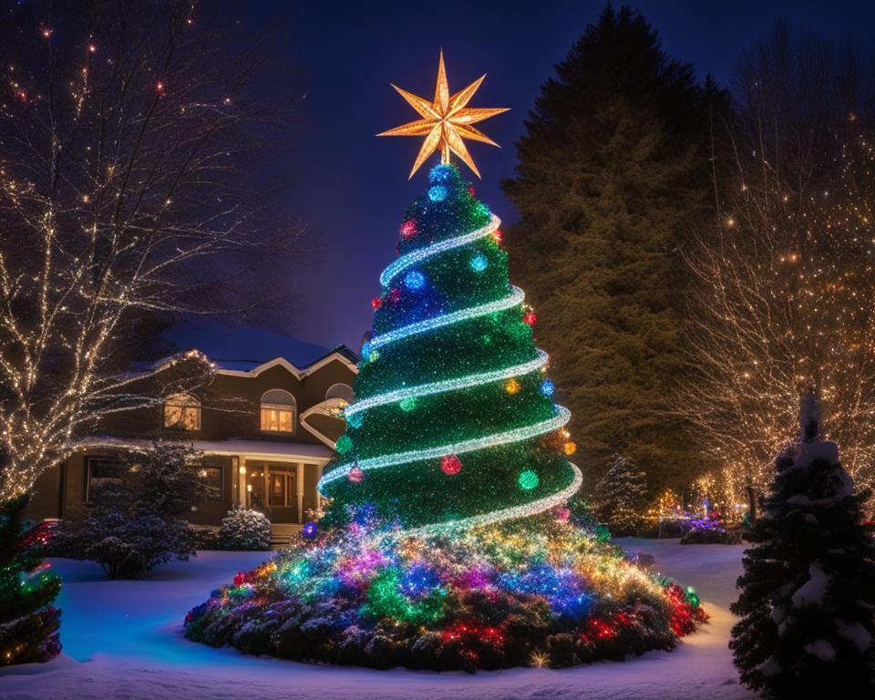storing outdoor spiral christmas tree