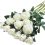 Hawesome Artificial Silk Flowers Realistic Roses Bouquet Long Stem for Home Wedding Decoration
