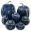 Winlyn Navy Blue Artificial Pumpkins Decorative Dark Blue Pumpkins Decoration