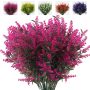 RECUTMS Artificial Flowers Outdoor Fake Plants Artificial Fake Flowers Faux Outdoor Plants
