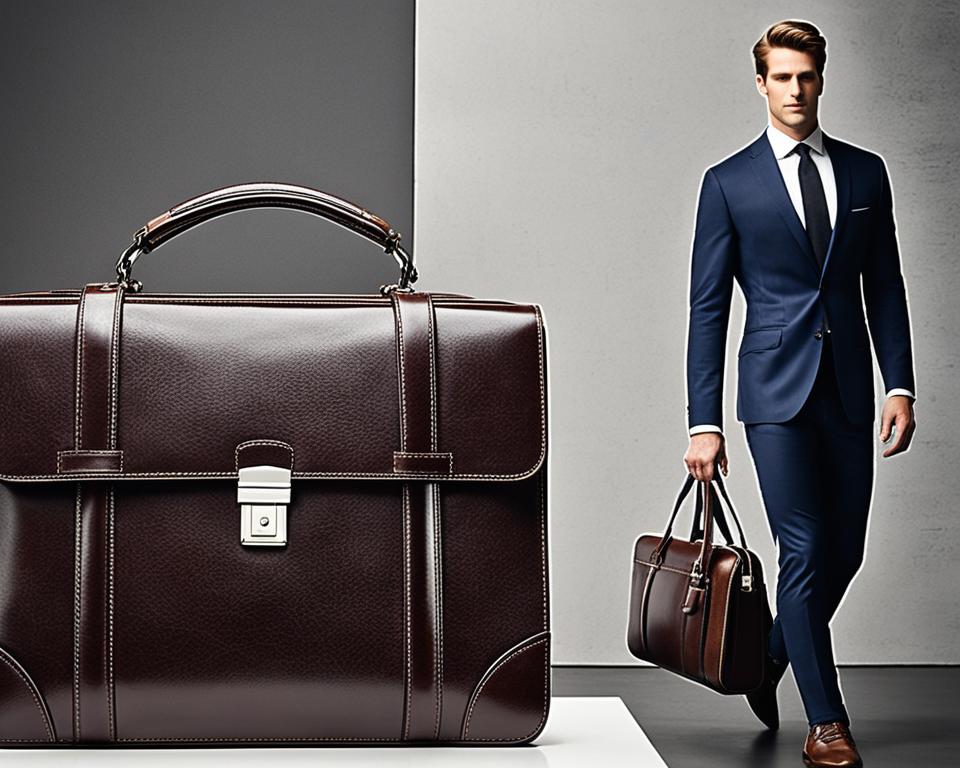 Luxury leather briefcase