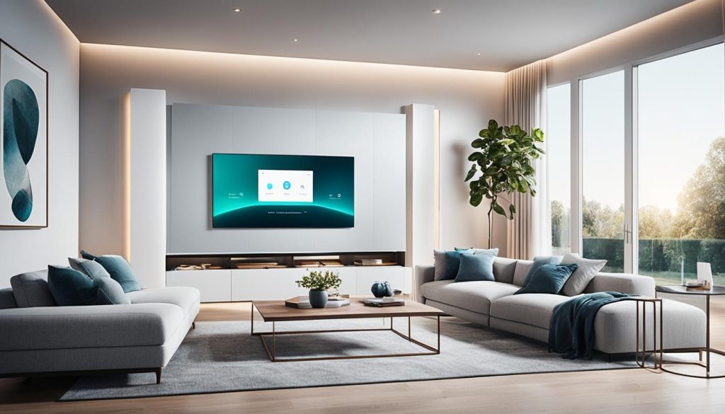 smart home living room