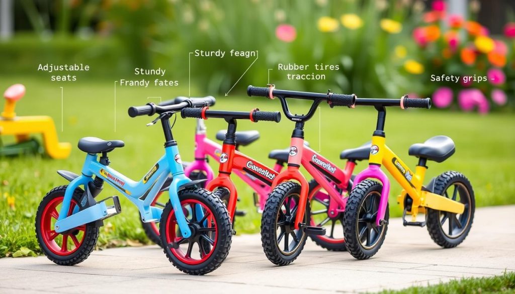 Features of balance bikes