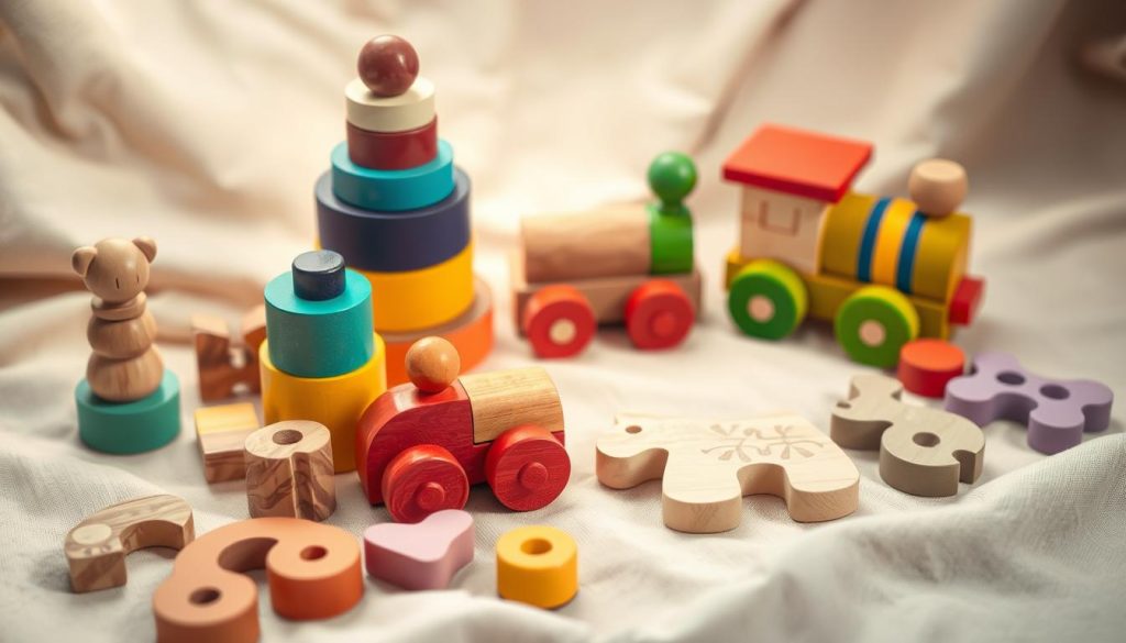 Montessori wooden toys and handmade wooden toys for toddlers