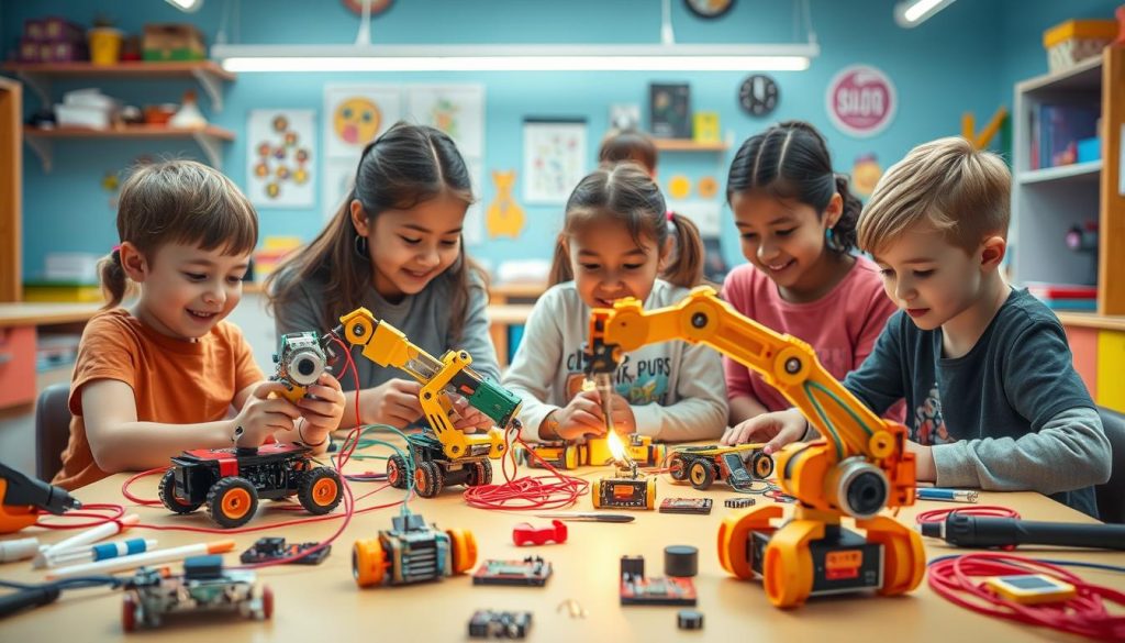 Problem-solving skills with coding for kids in robotics