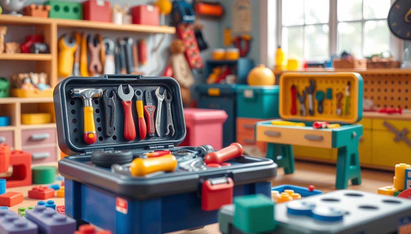 Toolkits and workbenches for kids