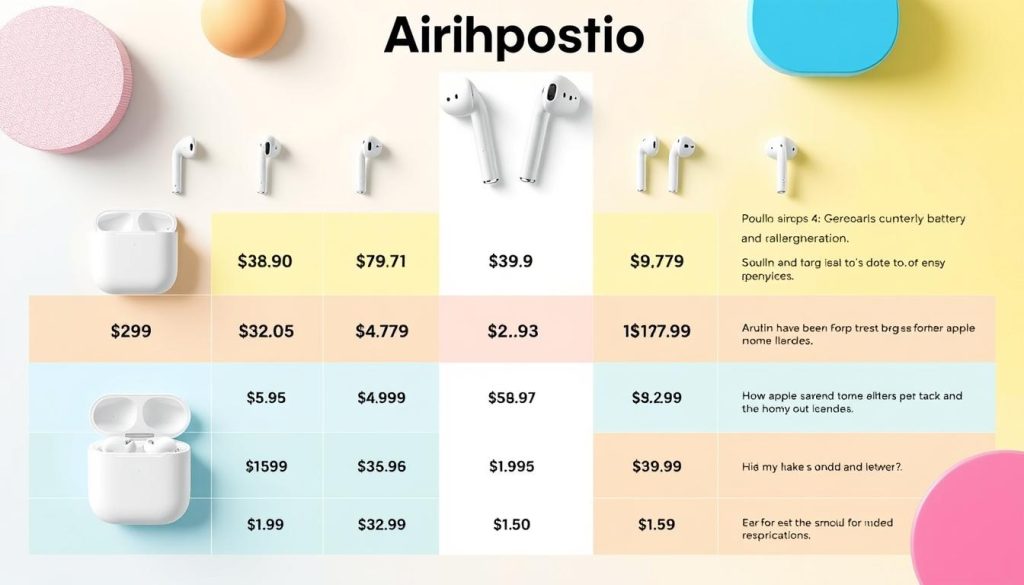 AirPods pricing comparison