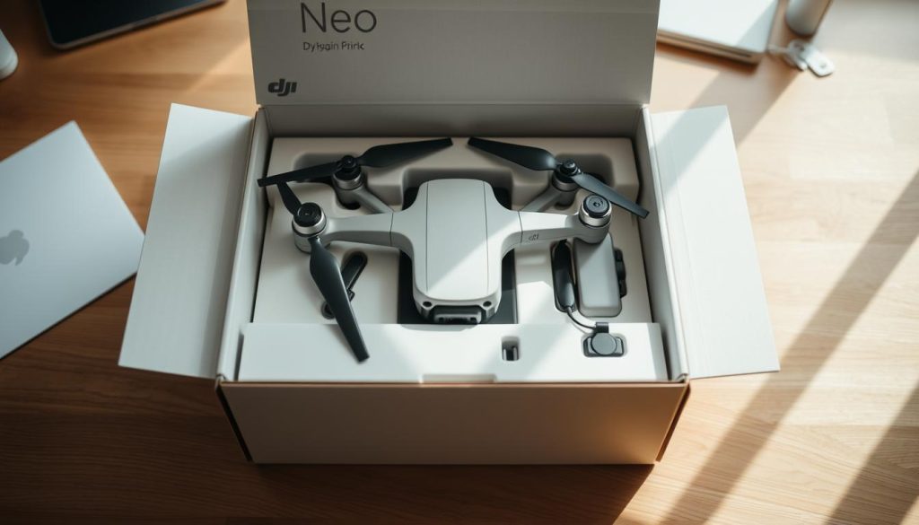 DJI Neo drone unboxing