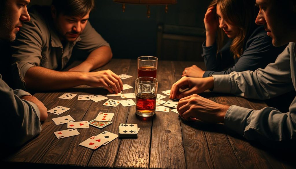 Chase the Ace drinking card game