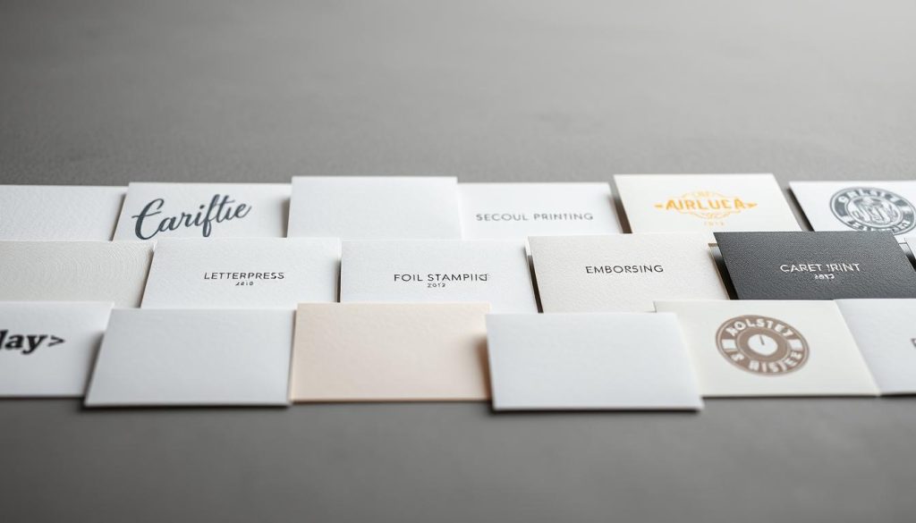 Card Printing Techniques Comparison